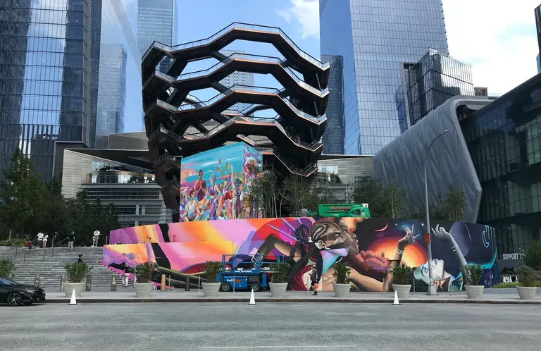 Hudson Yards reveals two huge murals near the Vessel