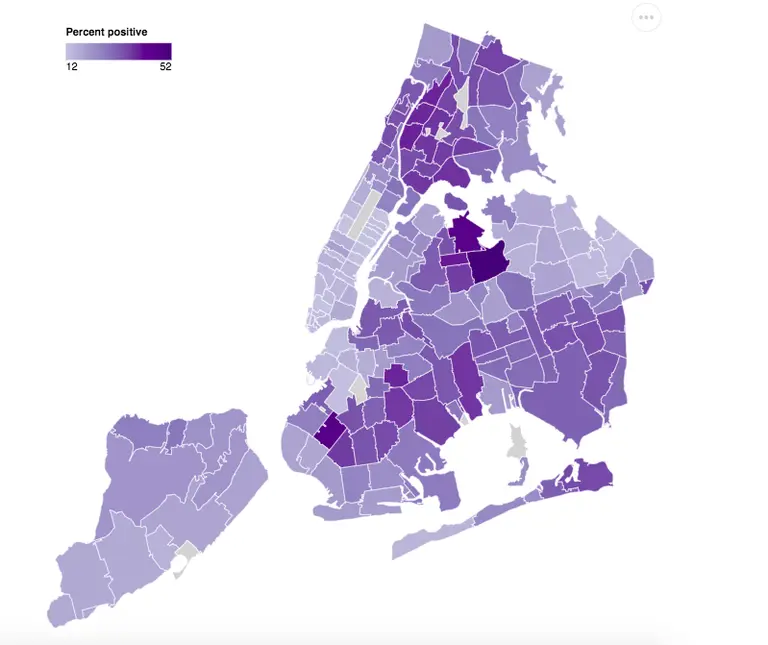 See which NYC neighborhoods have the highest rates of COVID antibodies