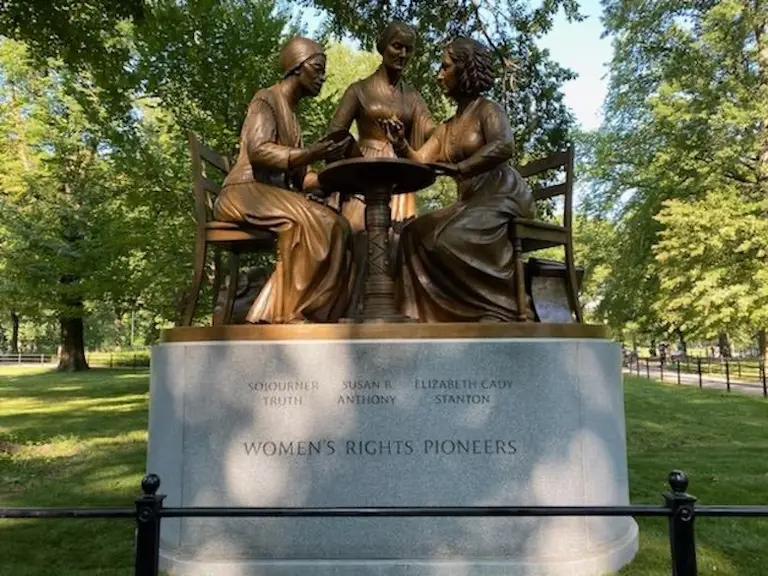 Central Park’s first statue of historical women unveiled