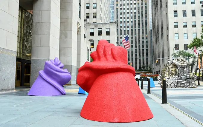 Free outdoor sculpture garden opens at Rockefeller Center | 6sqft