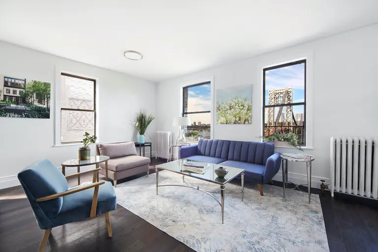 $800K Washington Heights two-bedroom has beautiful George Washington Bridge views