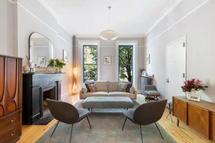 The backyard at this $2.6M Park Slope condo has designer cachet | 6sqft