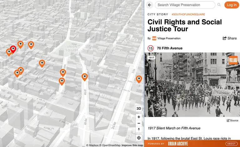 New ‘Virtual Village’ platform offers 36 free history tours of Union Square South