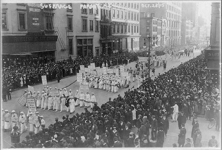 On October 23, 1915, tens of thousands of NYC women marched for