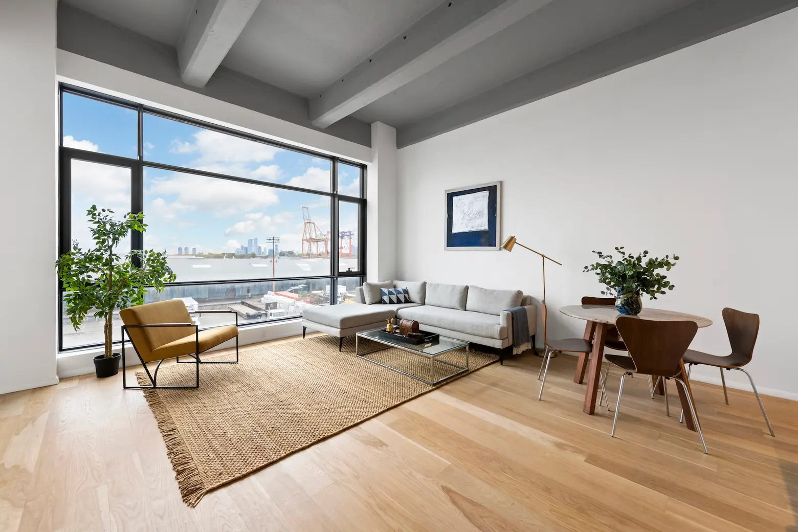 This $995K Red Hook loft has amazing views of the Statue of Liberty and World Trade Center