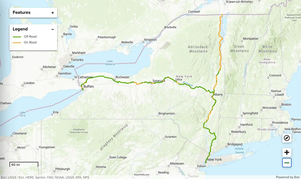 Running from NYC to Canada, 750-mile Empire State Trail is now complete ...