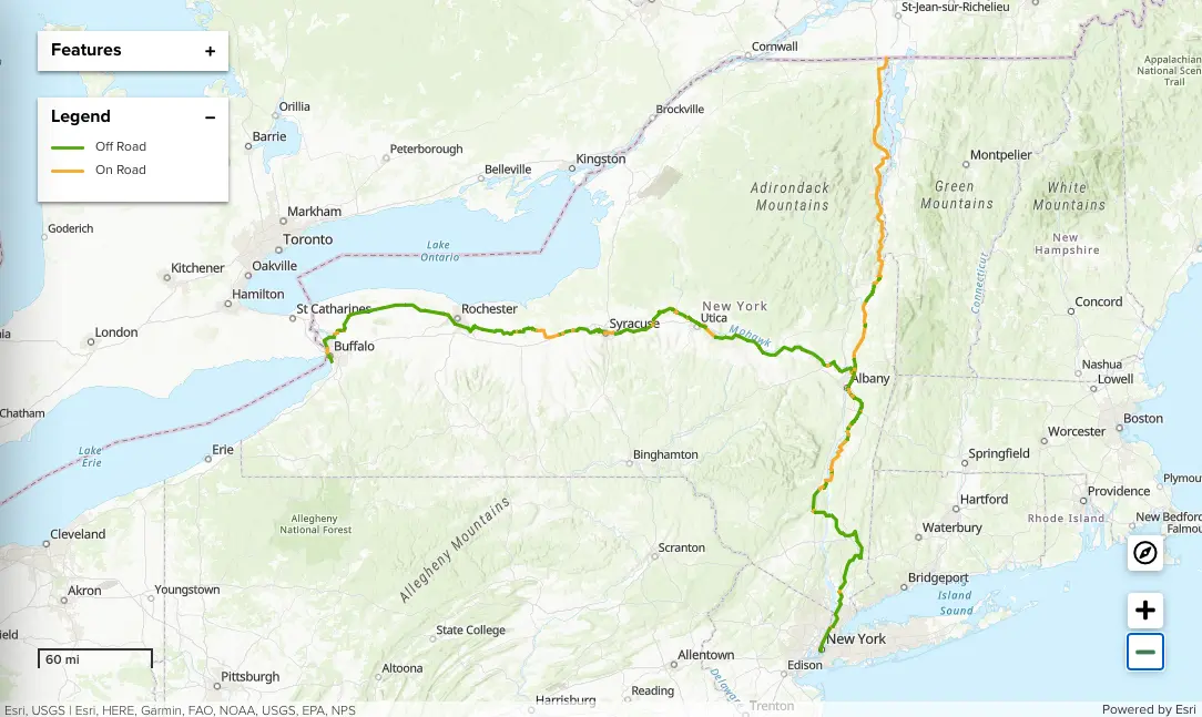 Running from NYC to Canada, 750-mile Empire State Trail is now complete ...