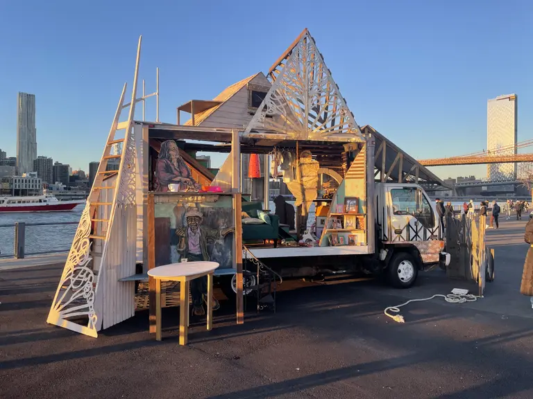 Artist Swoon transformed a box truck into a diorama-style outdoor sculpture that will travel around NYC