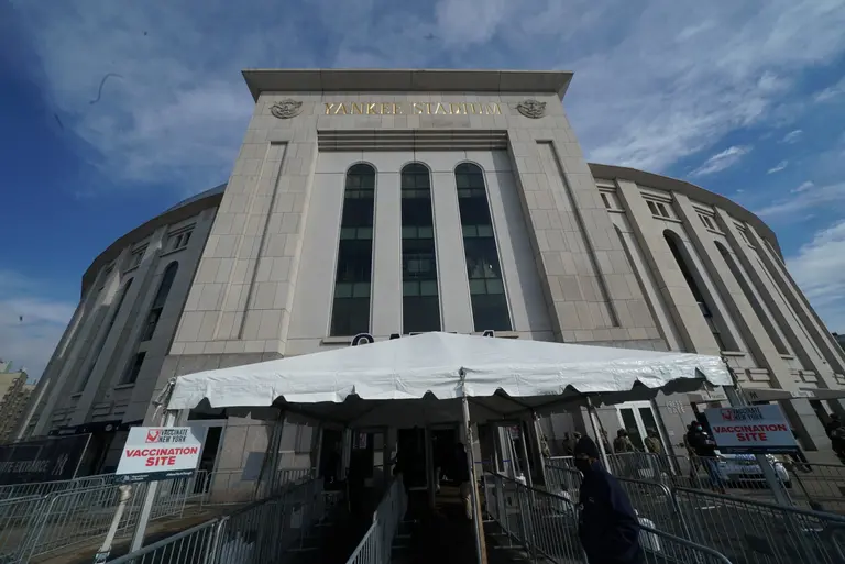 See the mass vaccination site now open at Yankee Stadium for Bronx residents