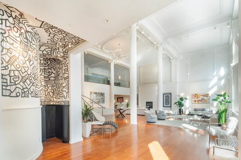 For $8M, this Tribeca loft comes with an original Keith Haring mural