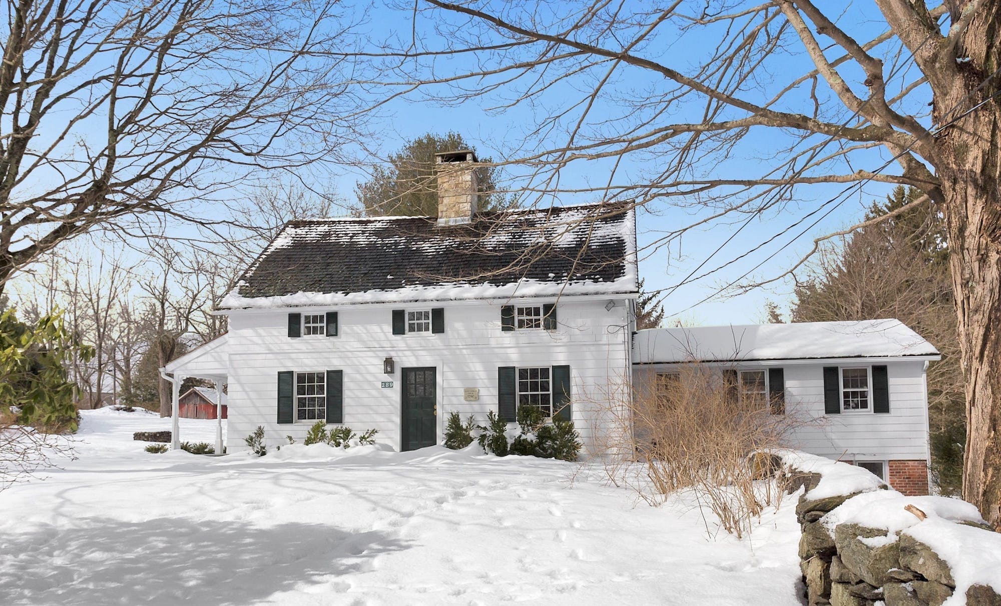 230-year-old Connecticut farmstead with original 18th-century 