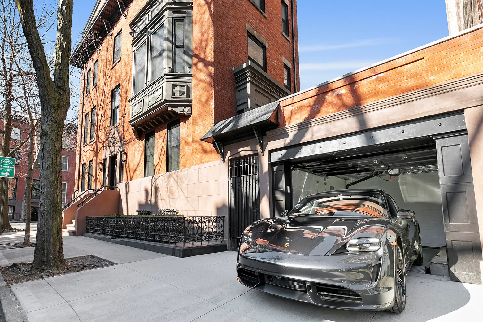 $11M Brooklyn Heights house has a two-car garage, wine cave, and full roof deck