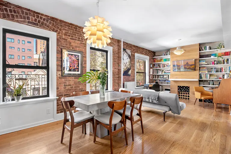 Exposed brick and contemporary flair collide in this $1M Upper West Side two-bedroom
