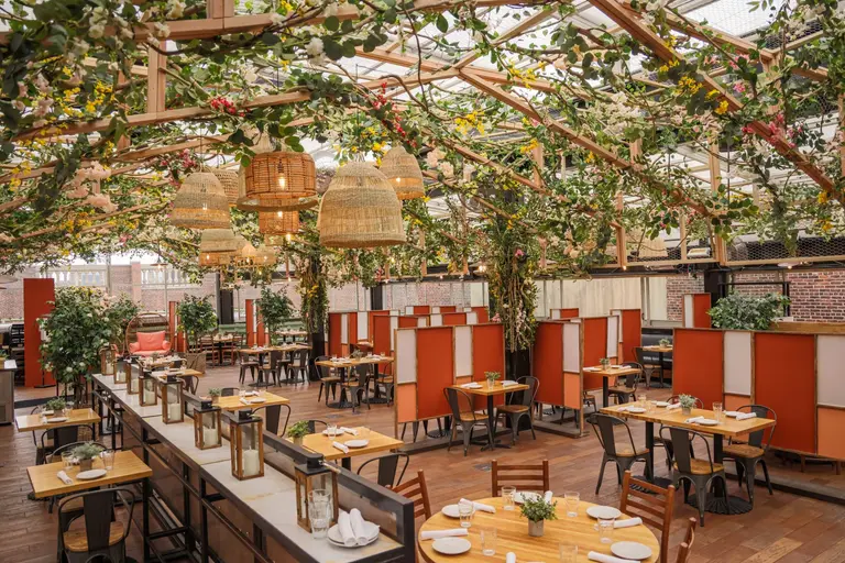 Eataly’s rooftop restaurant is now a blooming greenhouse