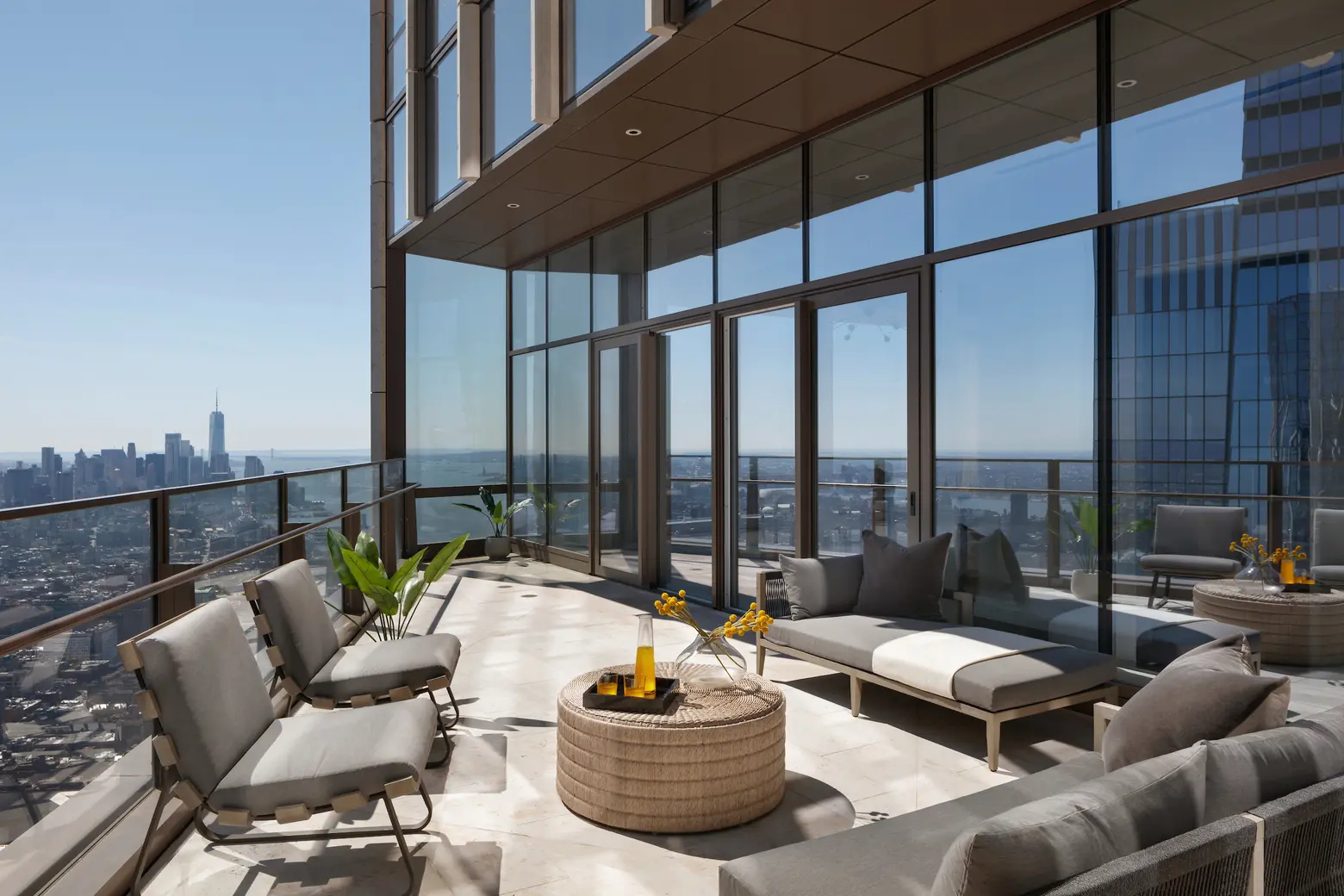Hudson Yards penthouse with a 920-foot-high terrace lists for $59M