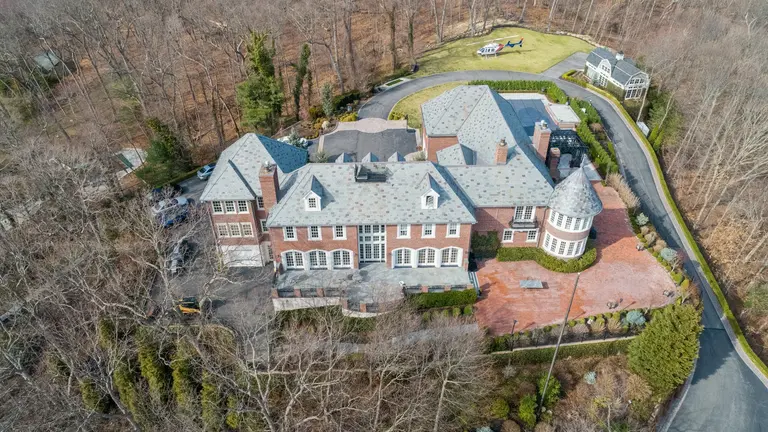$7.9M hilltop brick mansion on Long Island has its own heliport