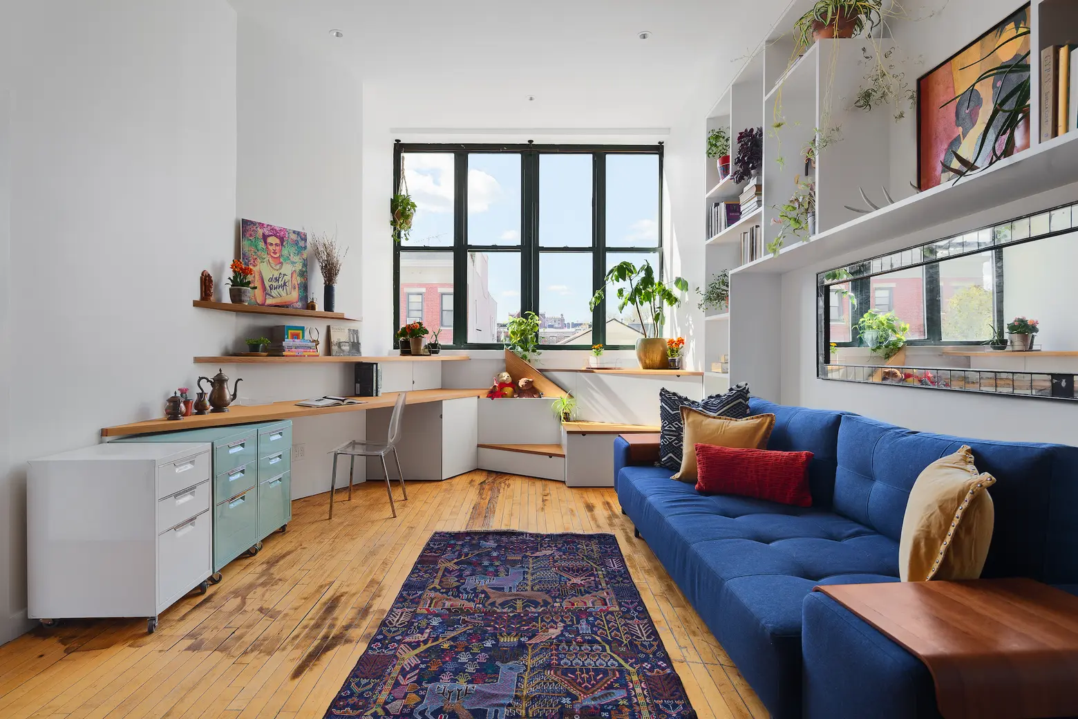 Asking $1.15M, this creative Bed-Stuy loft is located in a converted 1930s box factory