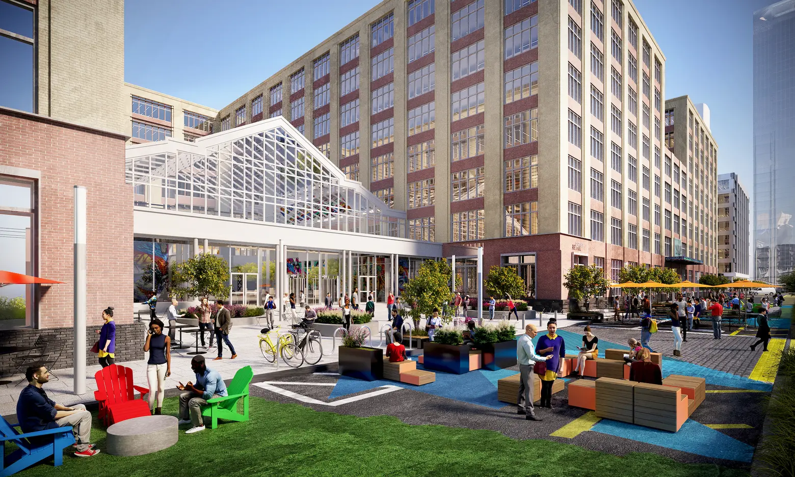 Jersey City’s Harborside complex reveals waterfront outdoor space and perks like Smorgasburg