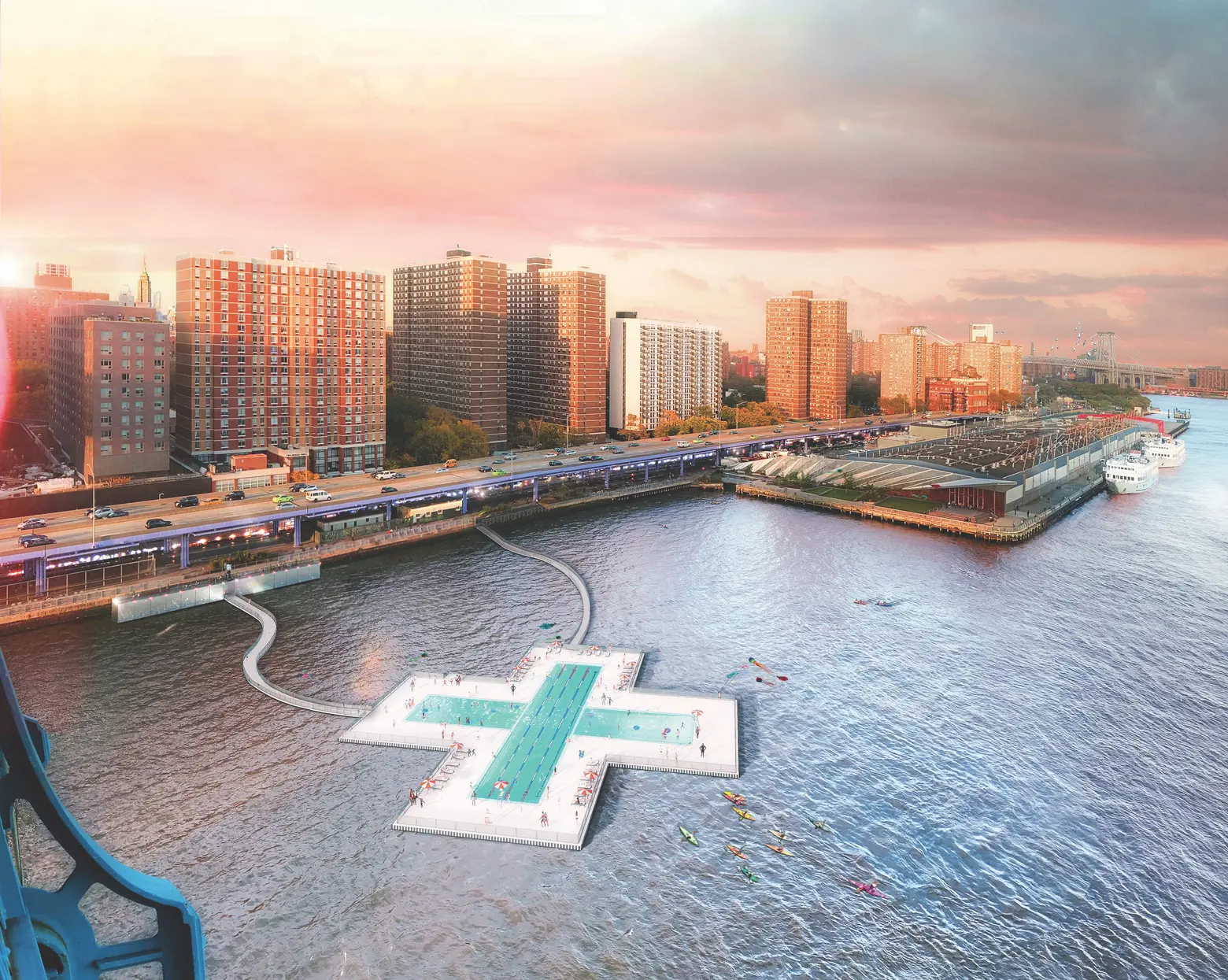 A self-filtering floating pool is officially coming to the East River