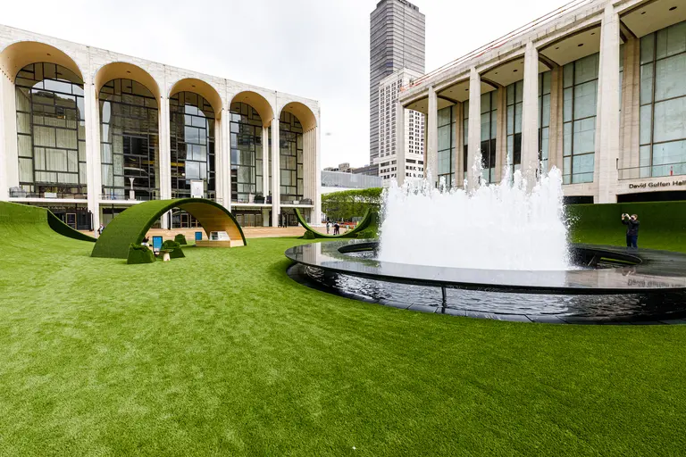 See the massive public lawn that has taken over Lincoln Center’s famous plaza