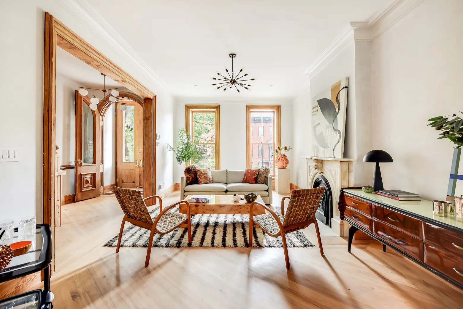 Full of raw materials and Scandinavian style, this Bed-Stuy townhouse is  asking $3.9M