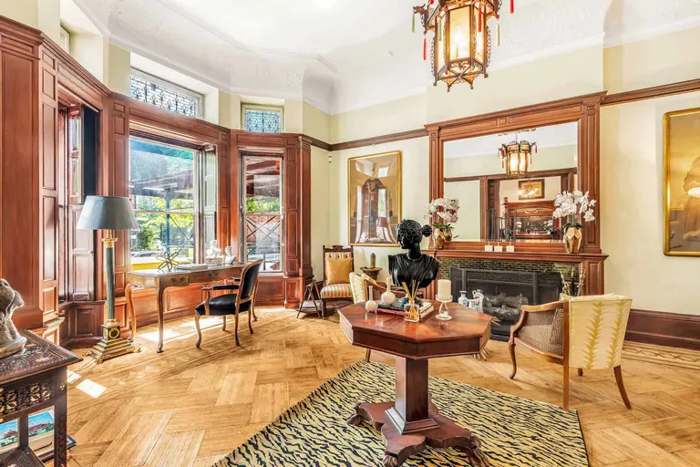 For $8.2M, a historic Harlem mansion with 10 bedrooms and tons of preserved woodwork