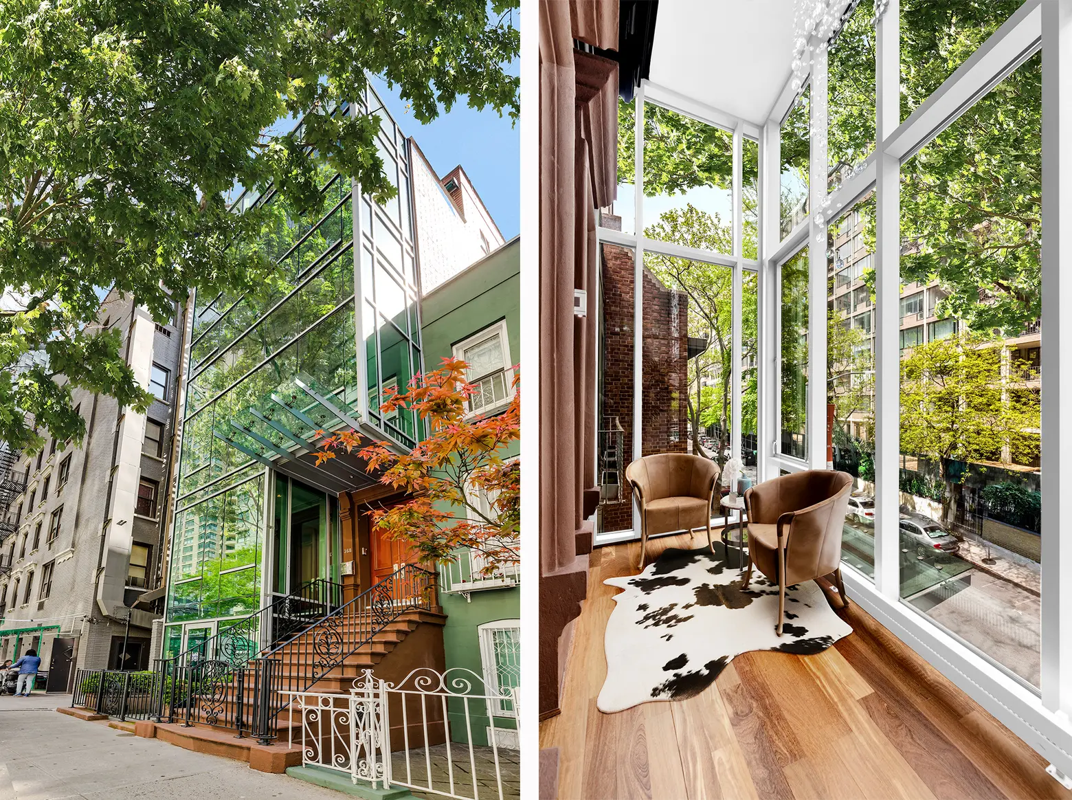 For $23K/month, rent a glass townhouse on the Upper East Side with a sunroom and three terraces
