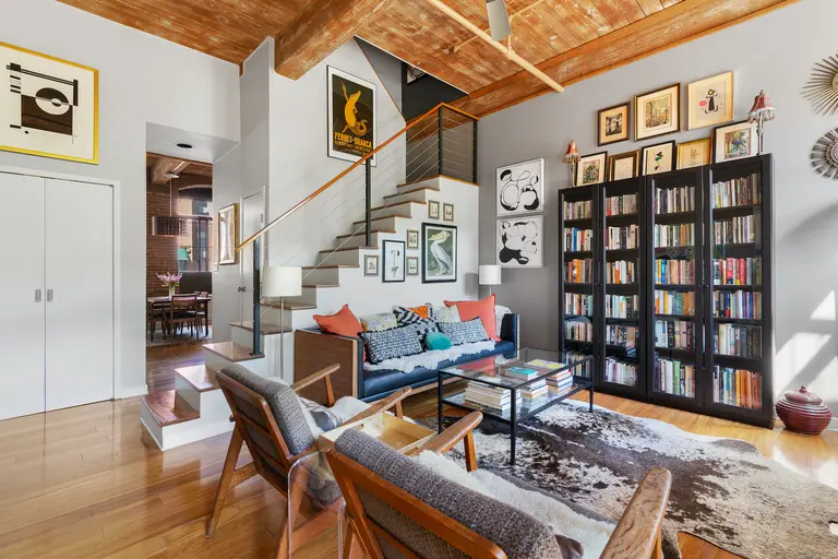 Rustic-chic Park Slope loft has two floors, two balconies, and two bedrooms for $1.7M