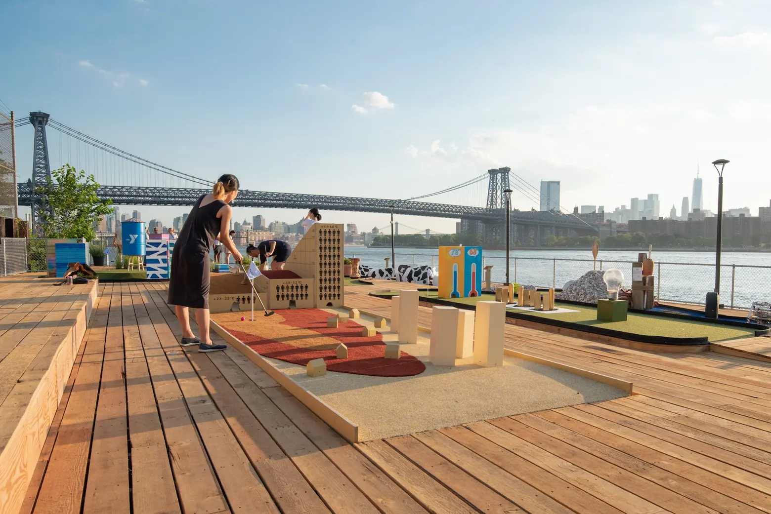 Climate change-themed mini-golf course opens at Two Trees’ waterfront site in Williamsburg