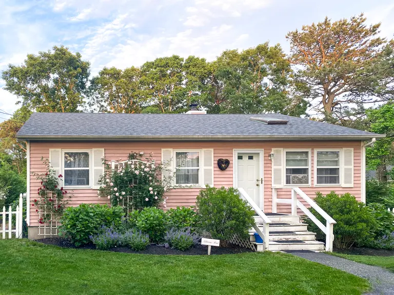 For $15,000, spend August in this pretty pink cottage in Westhampton Beach Village