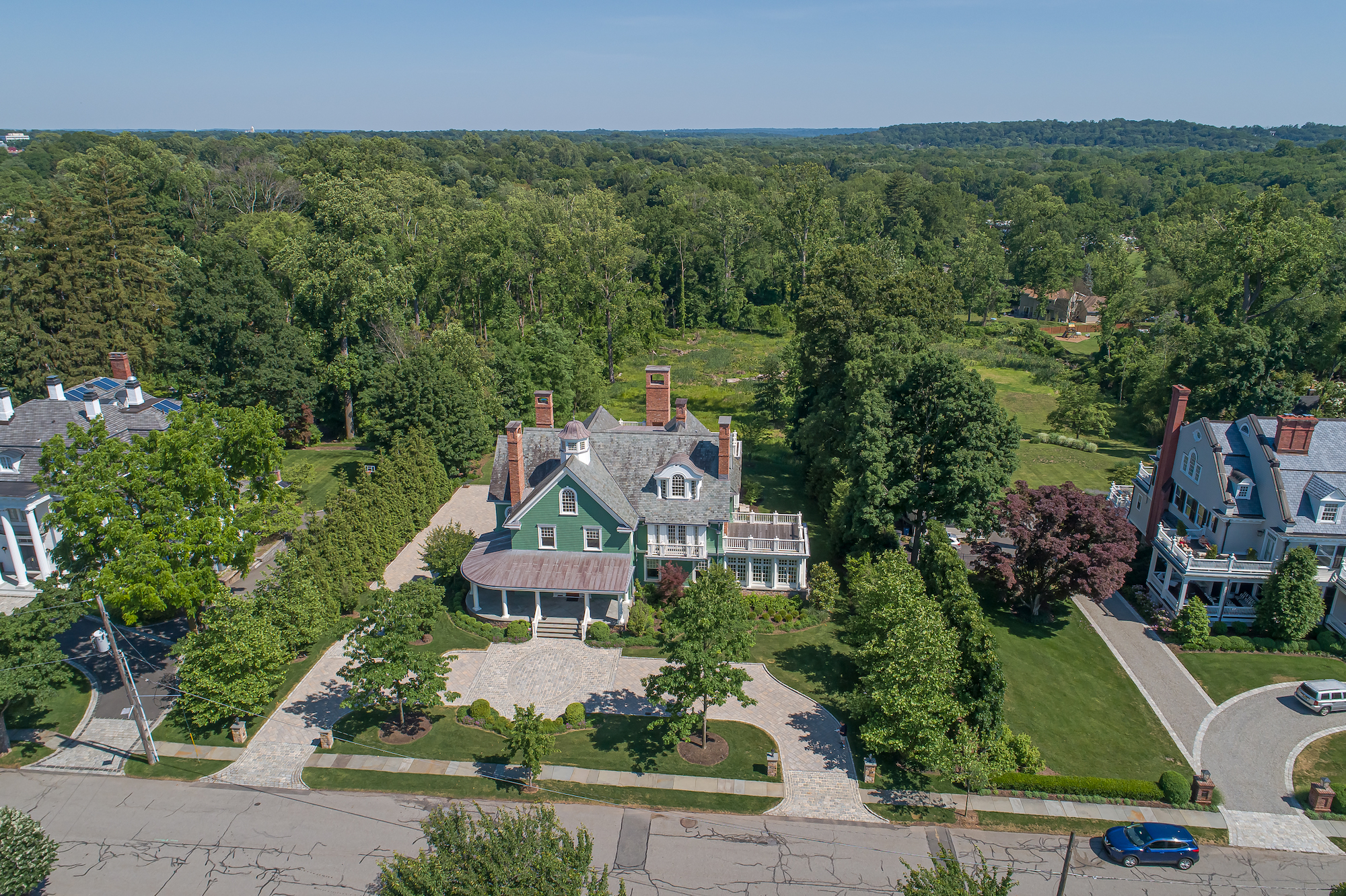 120 year old Morristown NJ mansion has an indoor basketball court