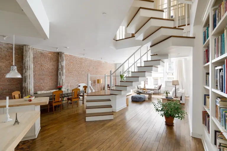 An Escher-like staircase is the star of this $5.25M Soho loft