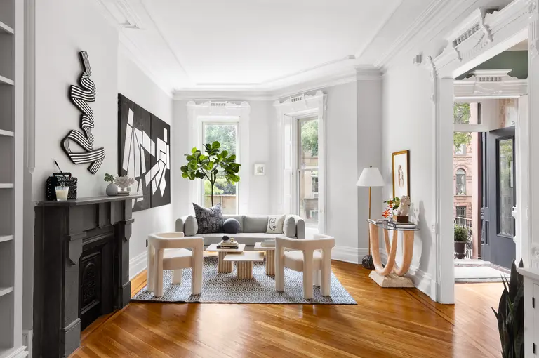 $2M Bed-Stuy two-family is an art-filled beauty with laid-back outdoor space