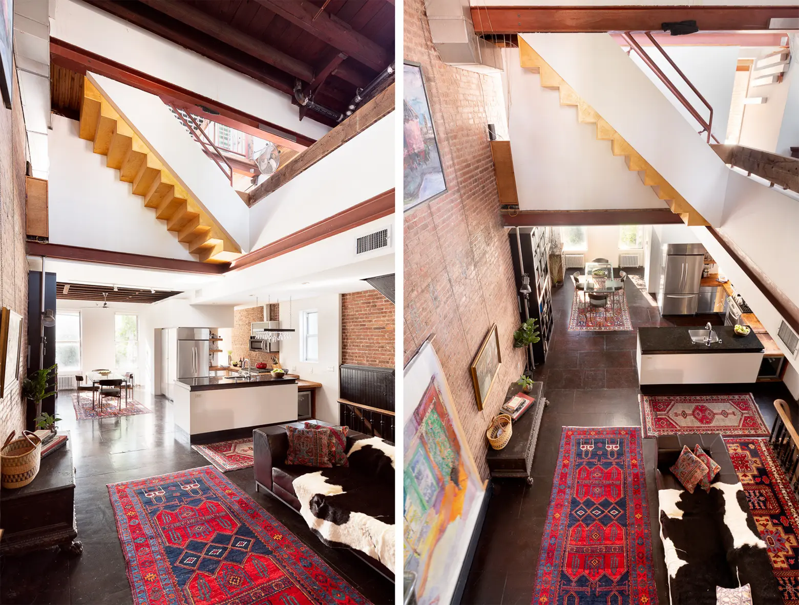 $2.9M Red Hook rowhouse with a live-work setup has rough-hewn details and a green roof