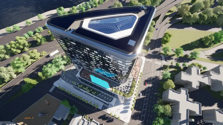 Futuristic hotel/condo tower designed by a Zaha Hadid alum will rise near LaGuardia Airport