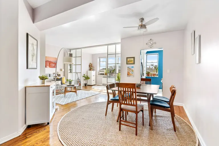 Asking $475K, this Jackson Heights co-op is cheerful, flexible, and convenient to outdoor space