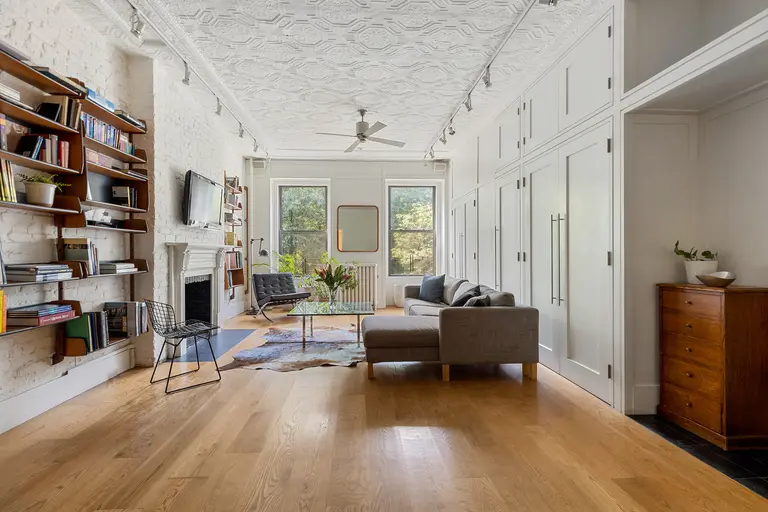 This $1.57M East Village loft has original tin ceilings and Tompkins Square Park views