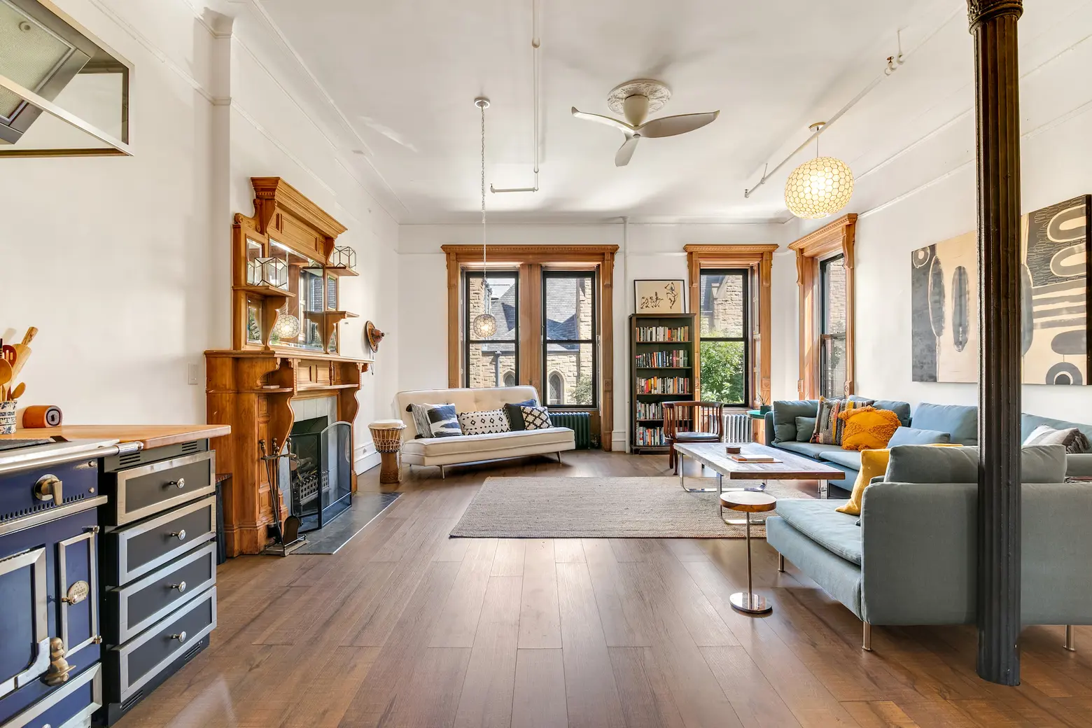 Asking $4.3M, this historic Harlem brownstone is move-in ready and dressed to impress