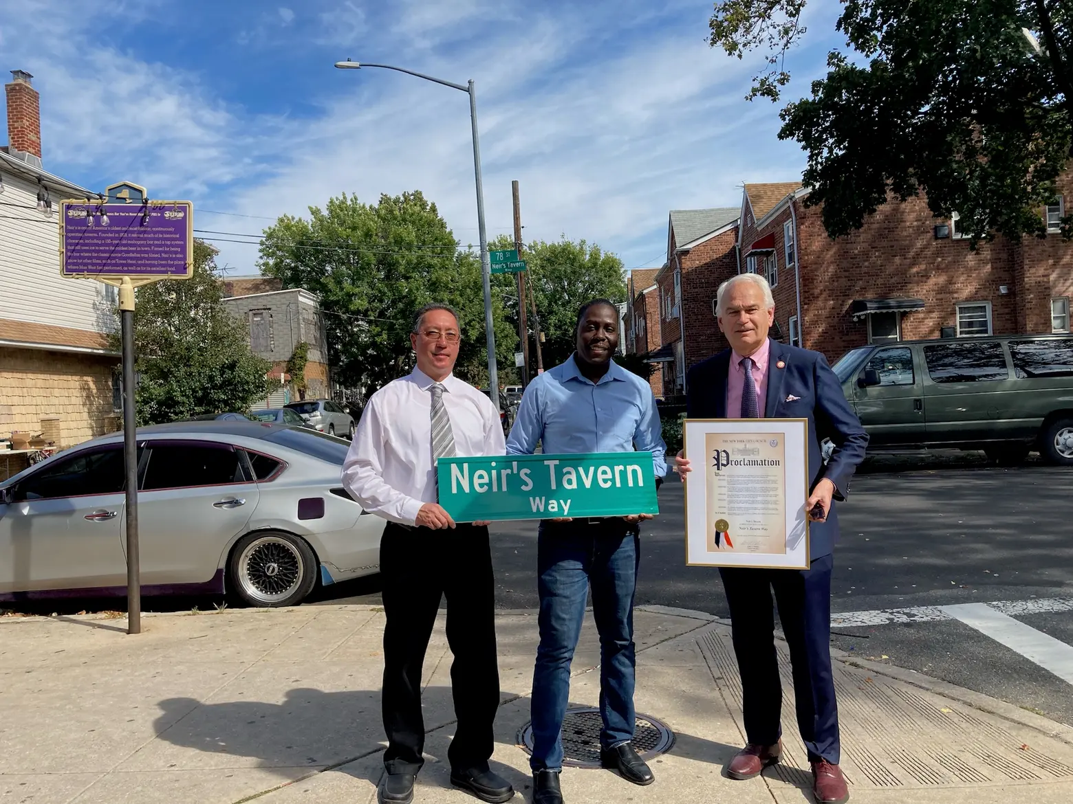 Historic Neir’s Tavern honored with street co-naming in Queens