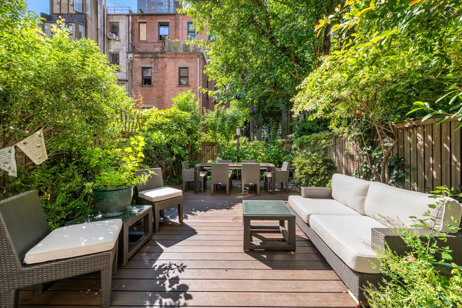 This $1.9M Upper West Side brownstone co-op has a soaking tub and sunny private garden