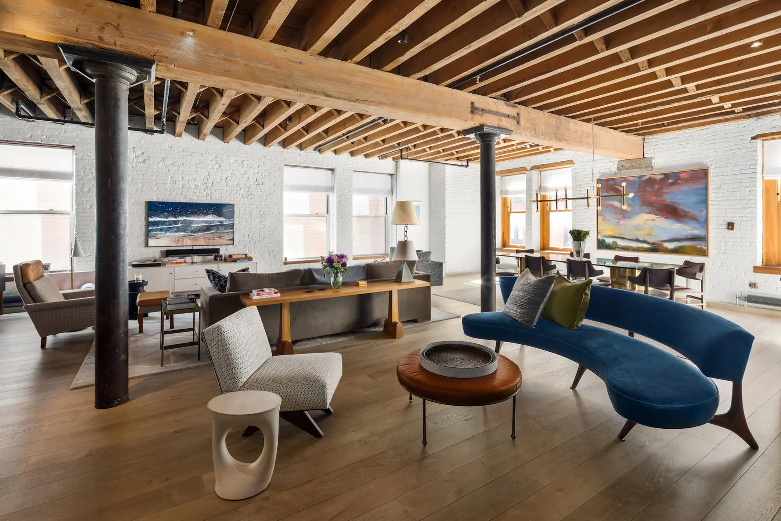 This $7.25M loft in a star-studded Tribeca building is both beautiful and livable