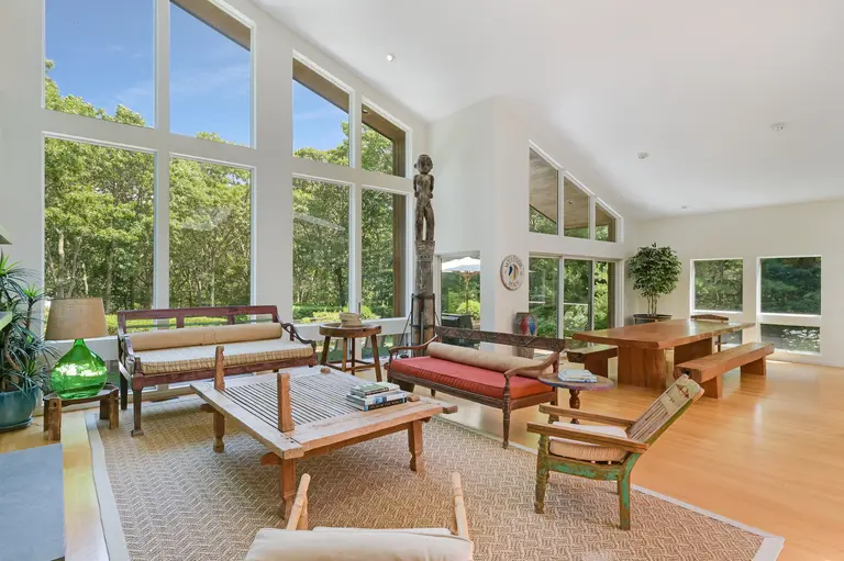Tucked away in the woods of East Hampton, $3.5M modern home has an art studio and heated pool
