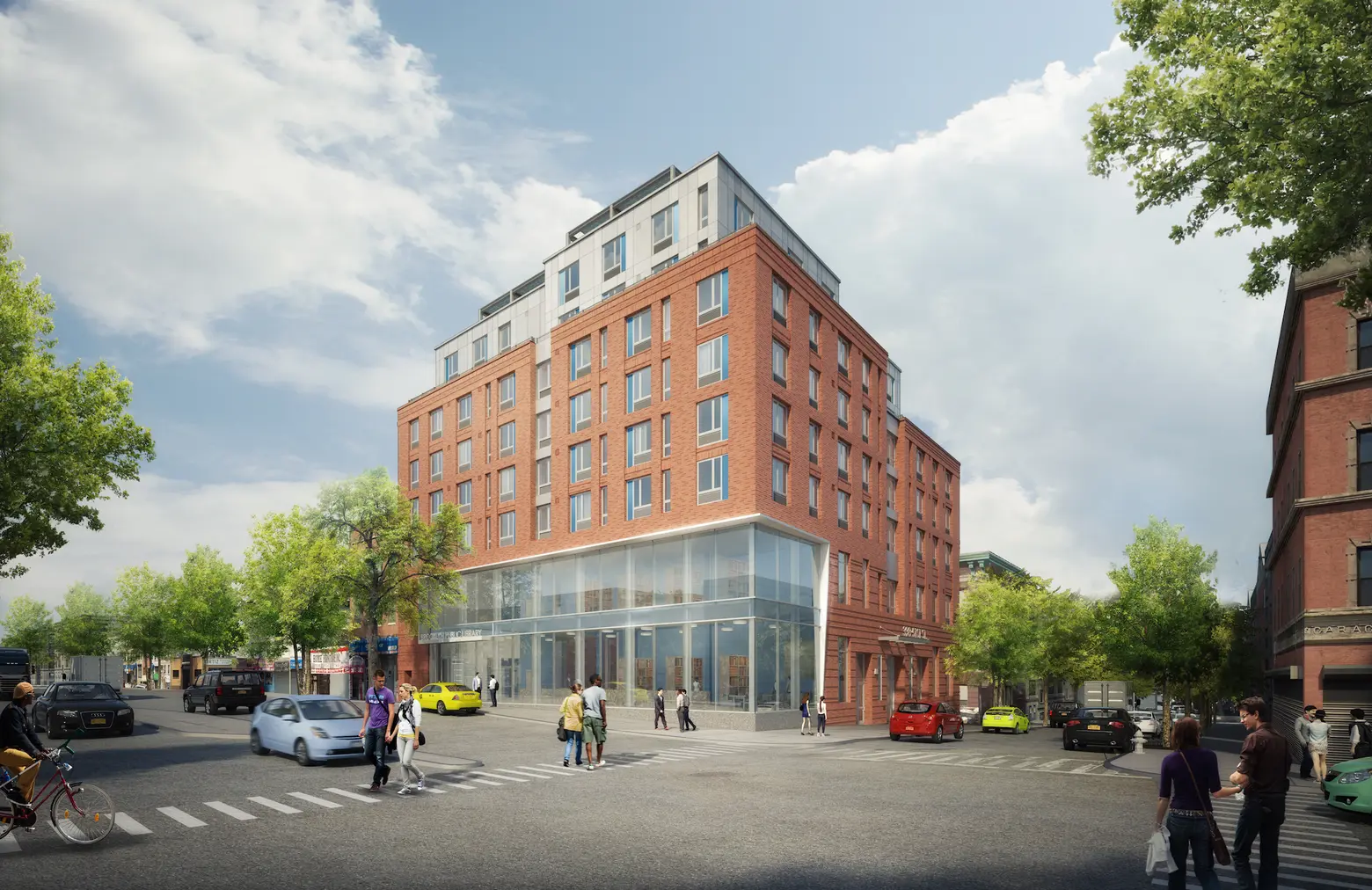 Apply for 49 affordable apartments above a new library in Sunset Park, from $524/month