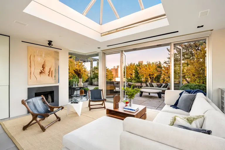 Asking $6.6M, this duplex loft in Chelsea has a solarium and a rooftop with panoramic views