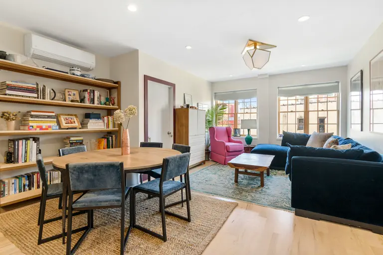This $1.15M Crown Heights condo has a colorful Plain English kitchen and plenty of space for dinner guests