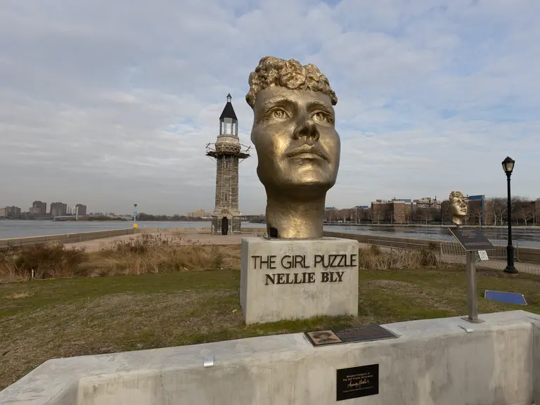 Monument honoring investigative journalist Nellie Bly opens on Roosevelt Island