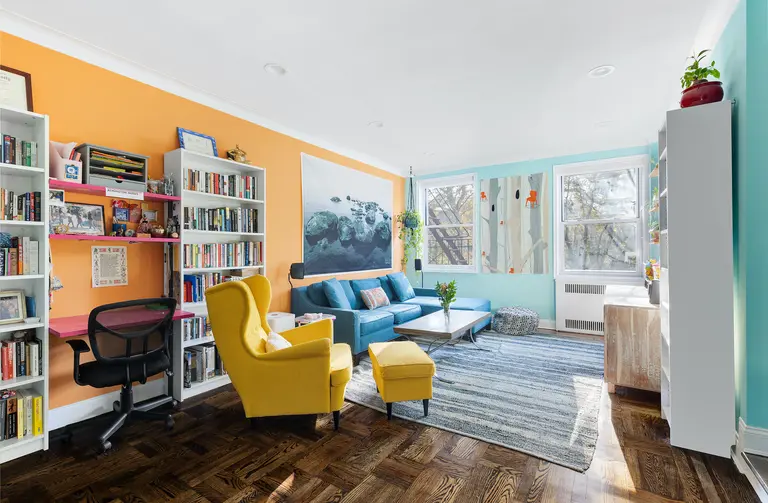 Colorful Ditmas Park Deco co-op has style, space, and amenities for $599K