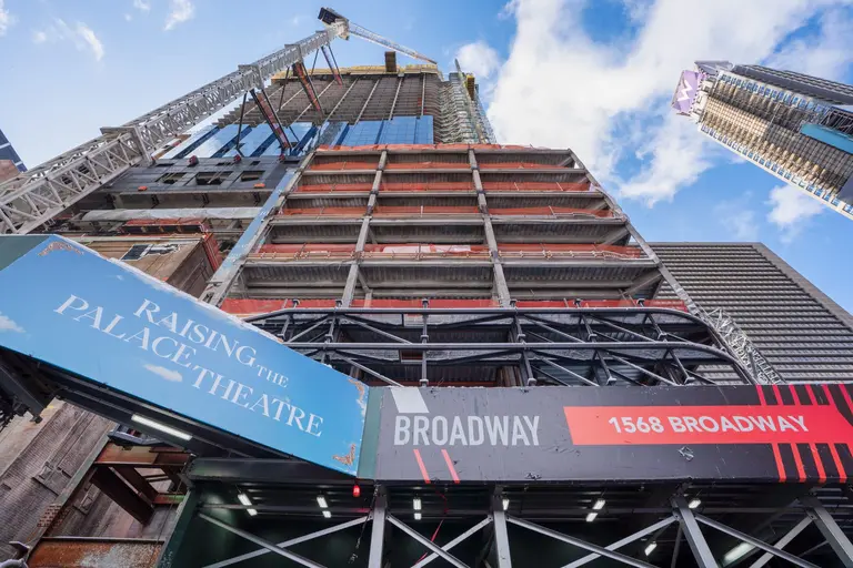 Historic Palace Theater begins 30-foot rise over Times Square for $2.5B TSX Broadway hotel