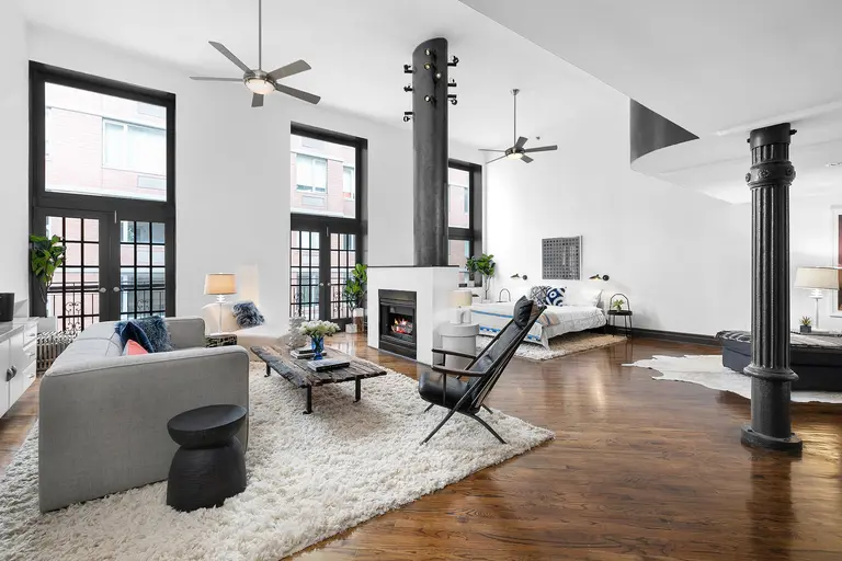 Live with or without walls in this $2.7M Chelsea duplex loft