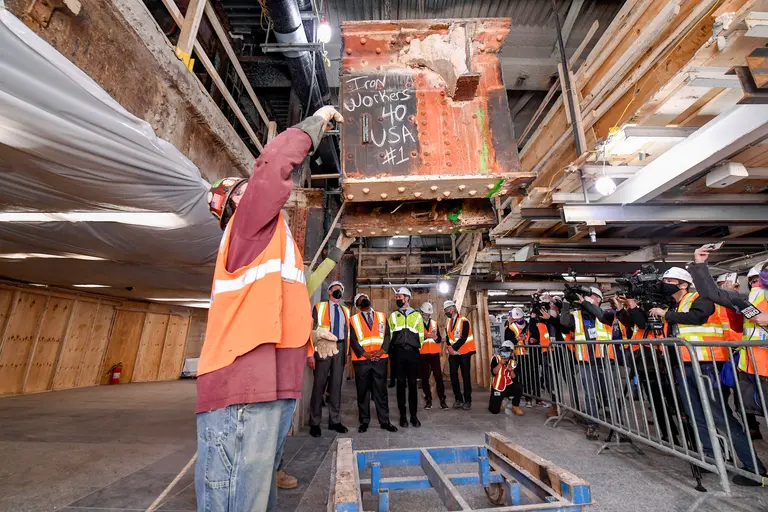 Penn Station’s transformation takes next steps with removal of low-hanging beams